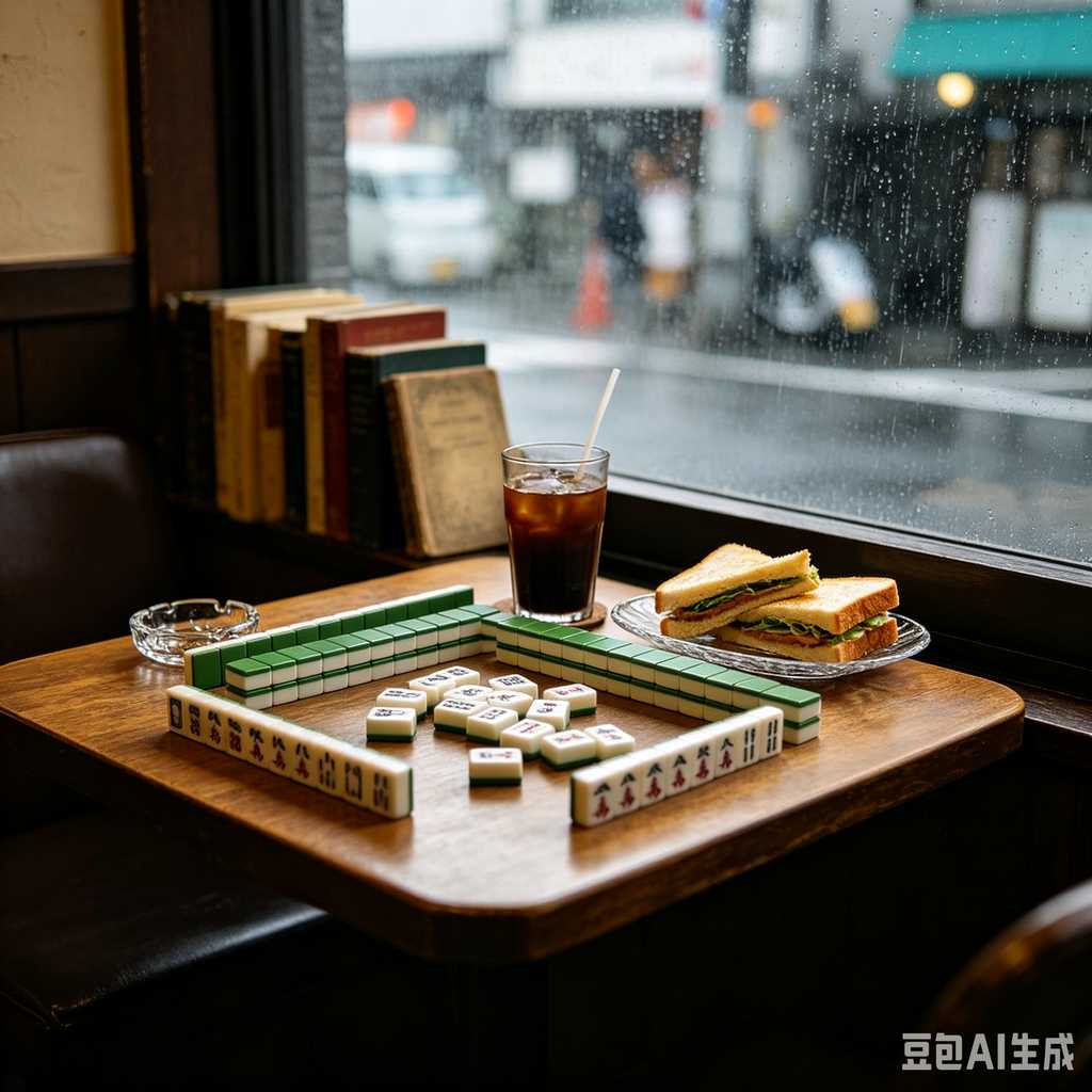glossy mahjong tiles