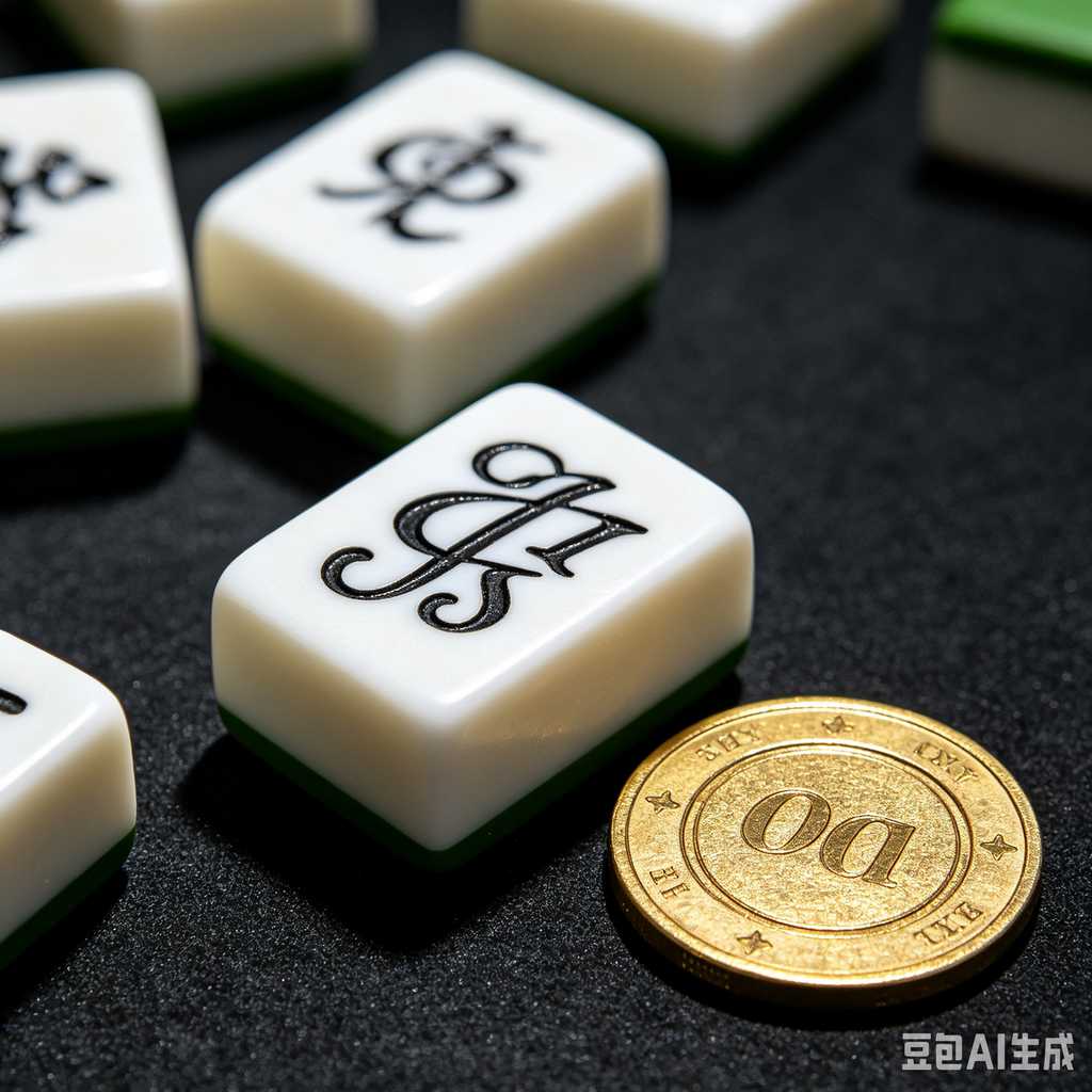gradient blue mahjong tiles